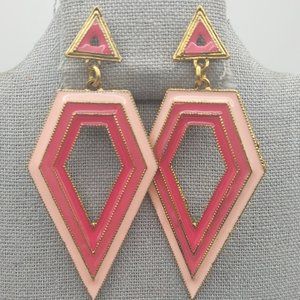 Pretty in Pink Geometric Earrings